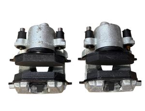 2X NEUE OEM BREMSSATTEL + BELÄGE ATE AUDI 1J0615123A + 1J0615124A VW GOLF 4 , 5 AUDI A1 A2 A3 SEAT IBIZA SKODA